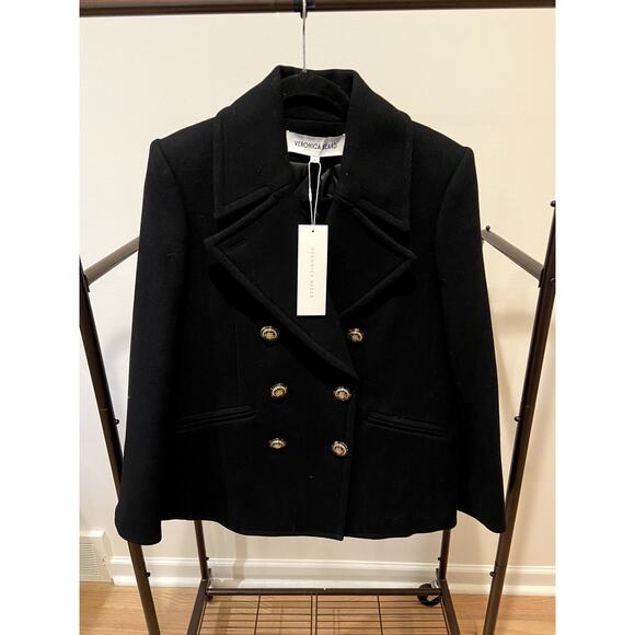 Veronica Beard Amira Dickey Pea Coat size 6 - Picture 2 of 7